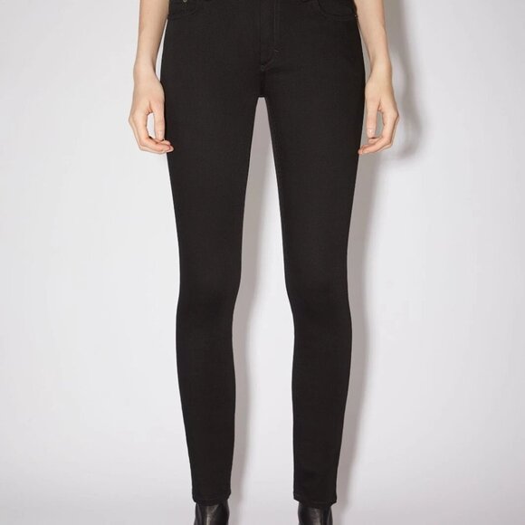 Acne Studios Blå Konst Climb Stay Black Skinny Jeans Women's Size 25 - Picture 10 of 13